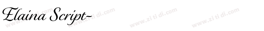 Elaina Script字体转换